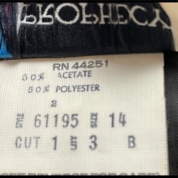 Vintage PROPHECY Black Sequined Lace Party Grunge WhimsiGoth Maxi Skirt Size 14 - Picture 10 of 12